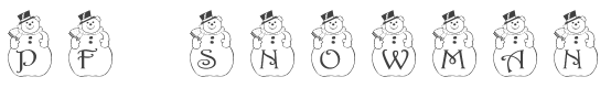 PF Snowman-2 Font preview