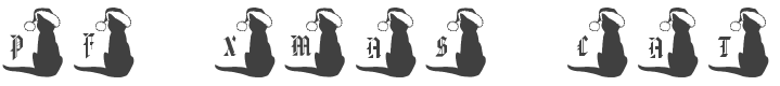 PF Xmas Cat Font preview