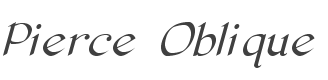 Pierce Oblique style