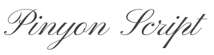 Pinyon Script Font preview