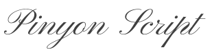 Pinyon Script