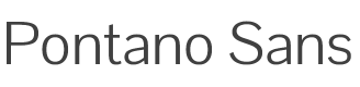 Pontano Sans Font preview