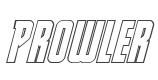 Prowler Outline Italic style