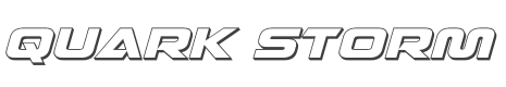 Quark Storm 3D Italic style