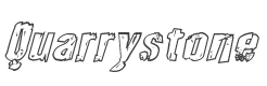 Quarrystone Outline Italic style