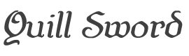 Quill Sword Expanded Italic style
