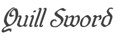 Quill Sword Super-Italic style