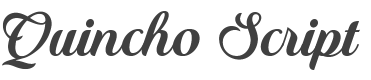 Quincho Script Font preview