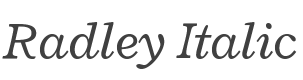 Radley Italic style