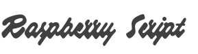 Raspberry Script Font preview