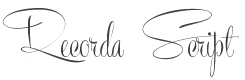 Recorda Script Font preview