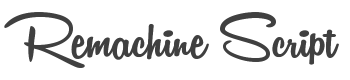 Remachine Script Font preview