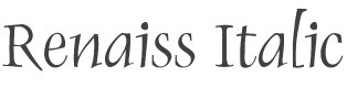 Renaiss Italic Font preview