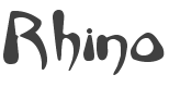 Rhino Font preview