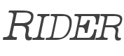 Rider Thin High Italic style