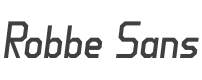 Robbe Sans Italic style