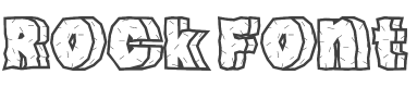 Rock Font preview