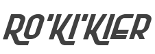Ro'Ki'Kier Expanded Italic style