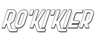 Ro'Ki'Kier Shadow Italic style
