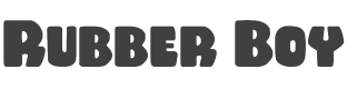 Rubber Boy Font preview