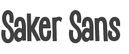 Saker Sans Bold style