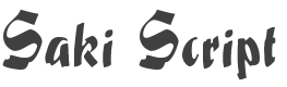 Saki Script Font preview
