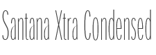 Santana Xtra Condensed style