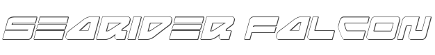 Searider Falcon 3D Italic style