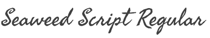 Seaweed Script Font preview