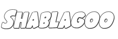 Shablagoo Outline Italic style