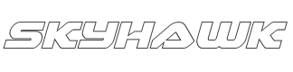 Skyhawk Outline Italic style