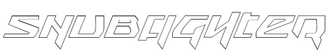 Snubfighter Outline Italic style