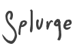 Splurge Font preview