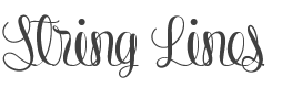 String Lines Font preview