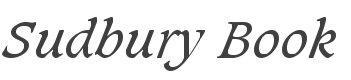 Sudbury Book Italic style