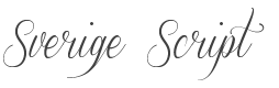 Sverige Script Font preview