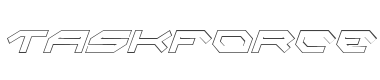 Taskforce Condensed Outline Italic style