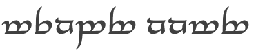 Tengwar Annatar Alt Bold style