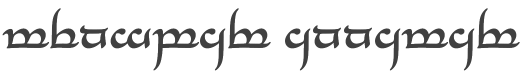 Tengwar Annatar Bold style