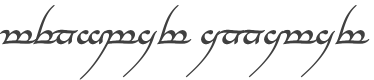 Tengwar Annatar Bold Italic style