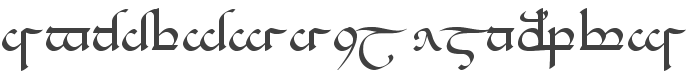 Tengwar Eldamar Alt style