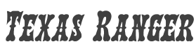 Texas Ranger Italic style