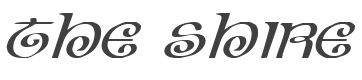 The Shire Expanded Italic style