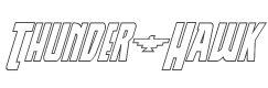 Thunder-Hawk Drop Shadow Italic style