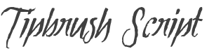 Tipbrush Script Slanted style