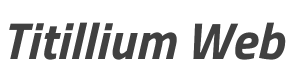 Titillium Web Bold Italic style