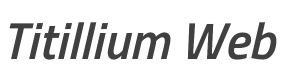 Titillium Web SemiBold Italic style
