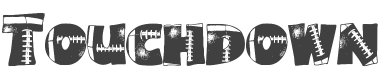 Touchdown Font preview