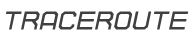 Traceroute Italic style