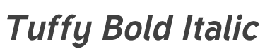 Tuffy Bold Italic style